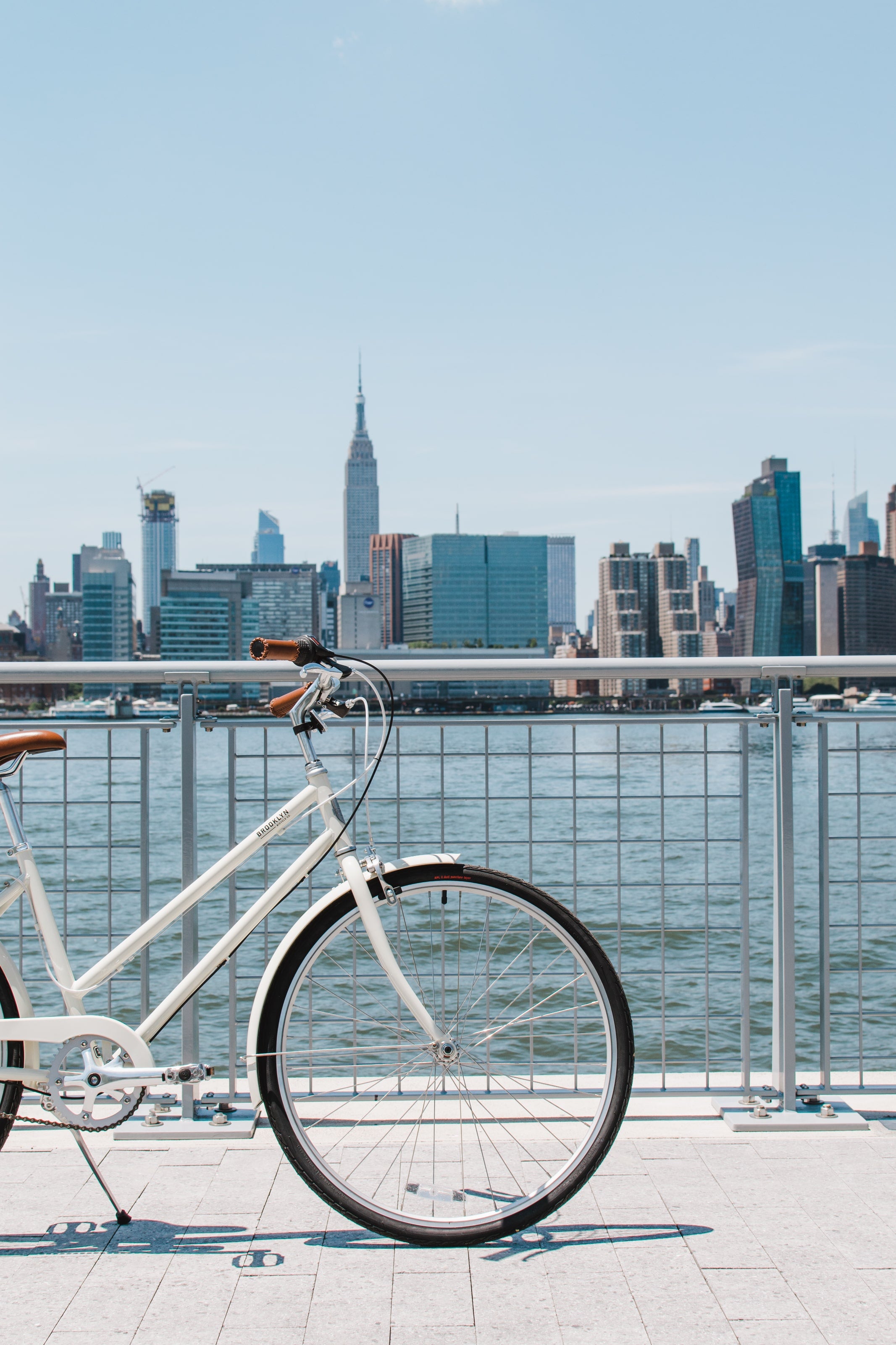 Ivory Franklin with the Empire State Building and NYC skyline behind it