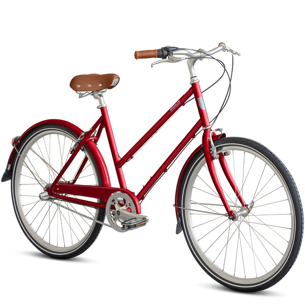 Franklin 3 Speed 3 Speed Step Through Bicycle | Franklin Three City Bike Cardinal Red / S/M 3I-FRA-CR-M