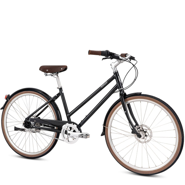 Willow 7i Disc 7i Speed Disc Dutch Style Bicycle | Willow Seven Dutch Cruiser Bike  Gloss Black / S/M 7I-WIL-GB-M