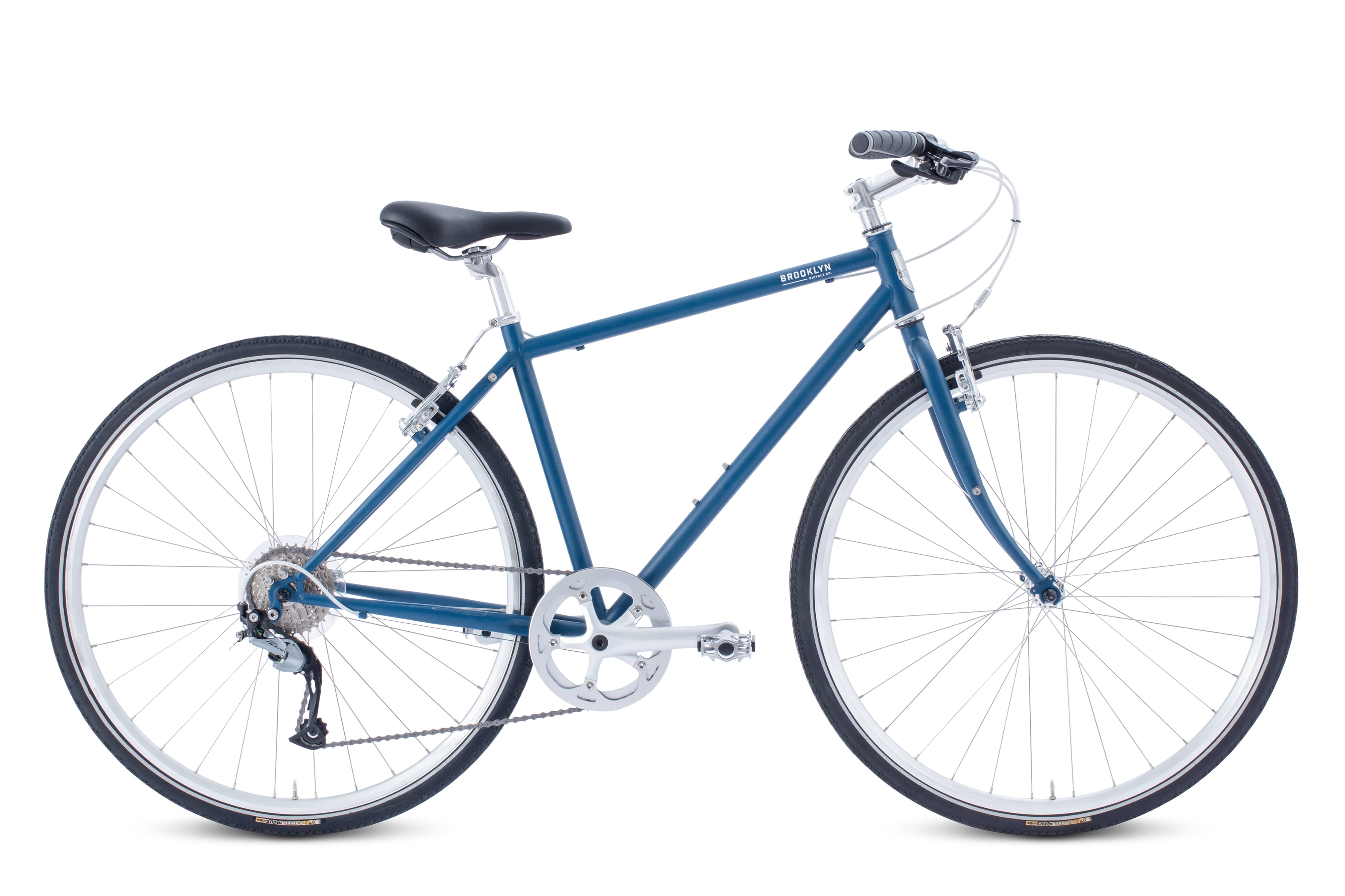 Lorimer Hybrid Bike | Lorimer Hybrid Commuter Bicycle  Matte Denim / 18/L 9-LOR-MD-18