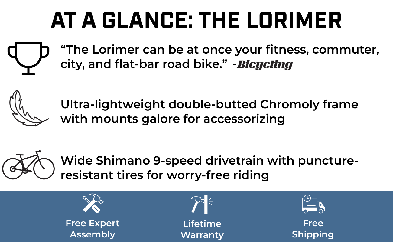 Lorimer Hybrid Bike | Lorimer Hybrid Commuter Bicycle 